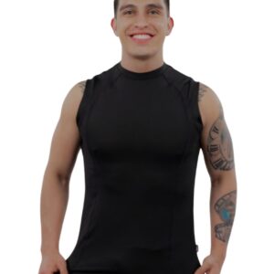 camiseta manga siza negra multideportes